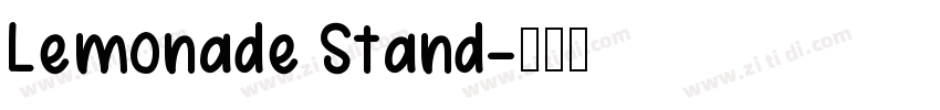 Lemonade Stand字体转换